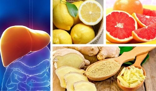 Depuração hepática e renal com limão, toranja e gengibre